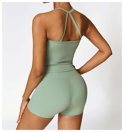 Sculpting Backless Two Piece Matching Set